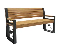 Скамейка стальная «София» с подлокотниками 1,5 м