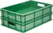 Ящик пластиковый сплошной, 600x400x120 мм, 22 л, зеленый [704.03.01 м]