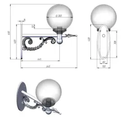 Кронштейн настенный К-3