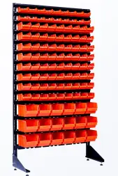 Стеллаж с пластиковыми ящиками 1801-2/8/3 O