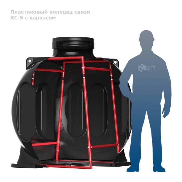 Колодец КС-5 с каркасом