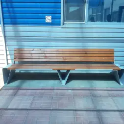 Скамейка стальная «Энигма» 2,0 м