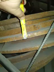 Люк колодезный в сборке