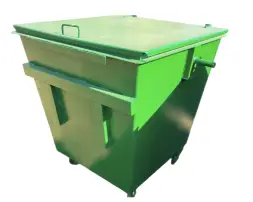 Металлический контейнер 0,75 м³ (усиленный) Коричневый