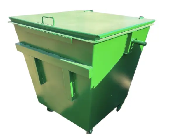 Металлический контейнер 0,75 м³ (усиленный) Коричневый