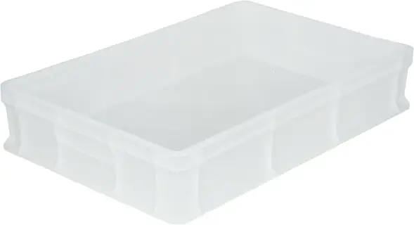 Ящик пластиковый сплошной, 600×400×120 мм, 22 л, синий [704.03.02]