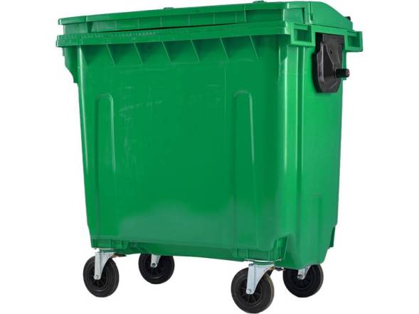 Мусорный контейнер на колесах, 770л, зеленый
