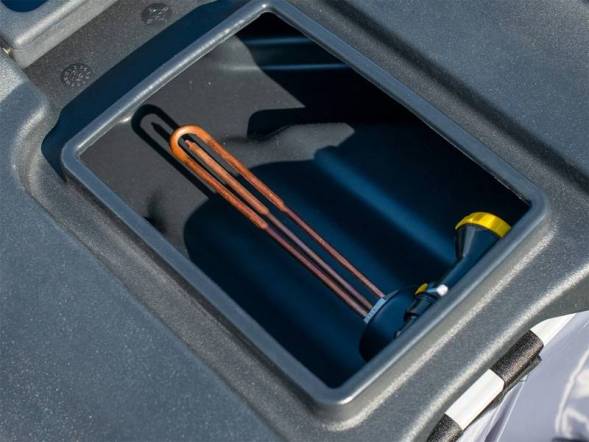 Бак пластиковый для летнего душа с подогревом, 200 л, черный [Б-200]