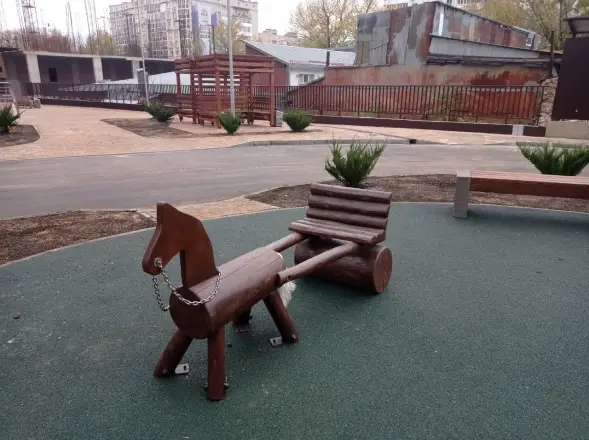 Игровой элемент ARTWOOD «Лошадка с повозкой»