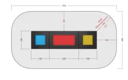 Набор встраиваемых батутов «Полоса»