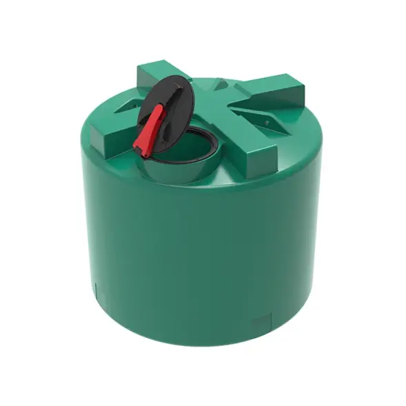 Емкость T 2000л зеленая с откидной крышкой