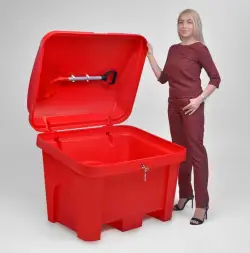 Ящик для песка Boxsand 0,5 м3 с возможностью ввода вилочного захвата