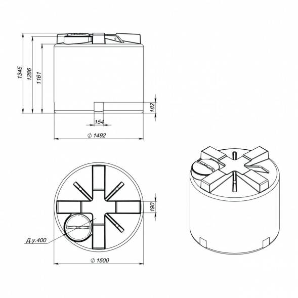 Емкость T 2000 л