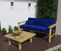 Столик «Eco lounge» Столик 75х75х30 лиственница