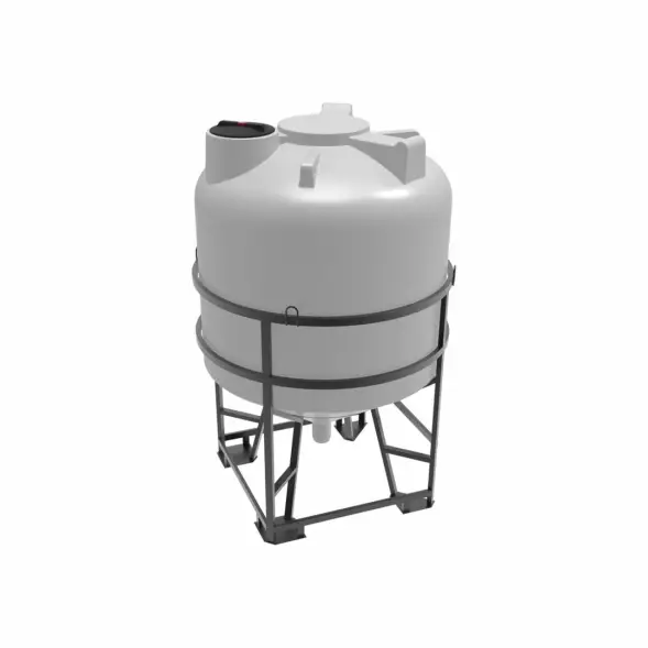 Емкость ЦКТ 5000 л с патрубком 90мм под плотность до 1,2 г/см3 белая в обрешетке