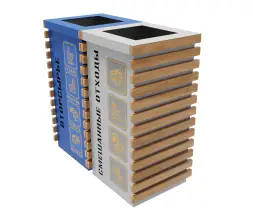 Урна для раздельного сбора мусора «Титания»