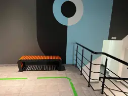 Скамейка стальная «Флеш» без спинки 1,8 м