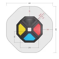 Набор встраиваемых батутов «Калейдоскоп 4S»