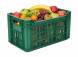 Ящик пластиковый перфорированный, 500x300x264 мм, 39,6 л, зеленый [112]