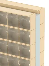 Стойка бежевая двусторонняя напольная Стелла-техник 406-00-14-00-B