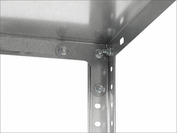 Стеллаж оцинкованный ПРАКТИК ES 150KD/75Х30/4, 1450x750x300 мм, 4 полки [ER-00014553]