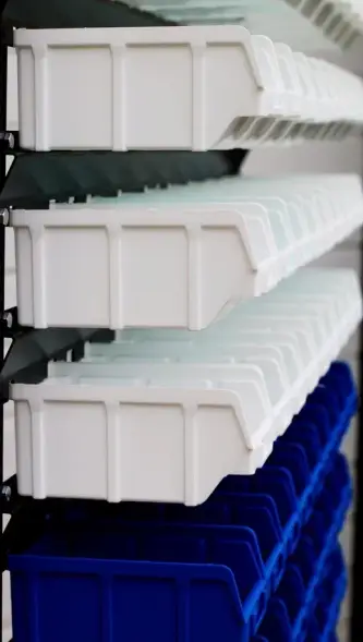 Стойка настольная с ящиками Серый