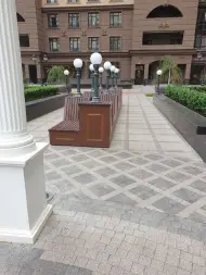 Скамейка стальная с фонарями «Лайт»