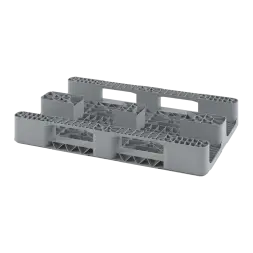 Универсальный сплошной пластиковый поддон 1200х800 на двух полозьях