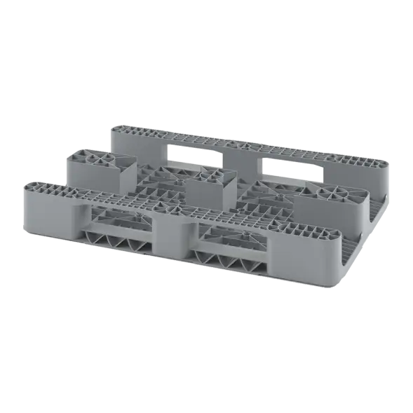 Универсальный сплошной пластиковый поддон 1200х800 на двух полозьях