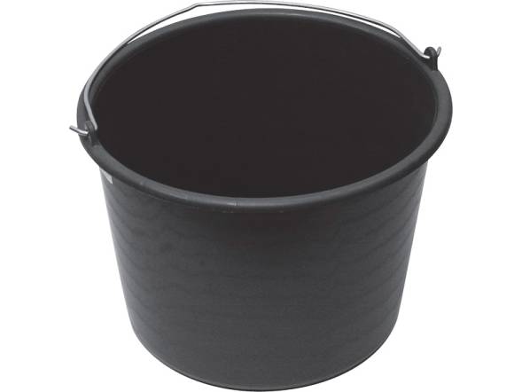Ведро строительное пластиковое, 20 л, черный [4149]