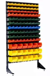 Стеллаж с пластиковыми ящиками 1801-3/7/3 Kombo