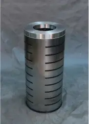 Урна Аврора-1, шлиф. с наклейками, с емкостью 38 л