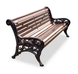 Скамейка чугунная «Новый Парк» 3,0 м (3 опоры)