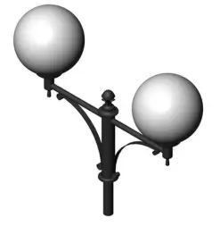 Фонарь уличный «Парк - М» со светильниками 3,65 м