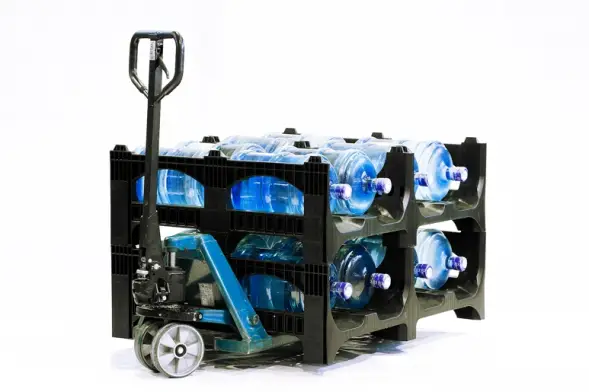 Пластиковый перфорированный поддон для 19-литровых бутылей BottleRack