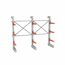 СТ-062 Стеллаж консольный односторонний 3 яруса (с доп.секцией)