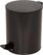 Урна мусорная с педалью, 15 литров, черный
