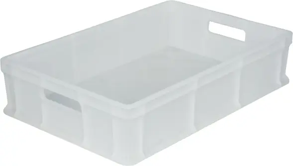 Ящик пластиковый сплошной, 600×400×140 мм, 27 л, синий [705.03.01]