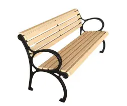 Скамейка чугунная «Квартал» 0,6 м (кресло)