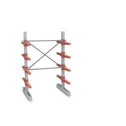 СТ-062 Стеллаж консольный двухсторонний 4 яруса