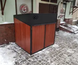 Контейнерный шкаф «Модуль XL» Сталь, лиственница