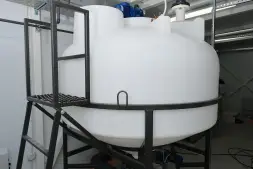 Емкость ЦКТ 3000 л с патрубком 110мм под плотность до 1,2 г/см³ белая