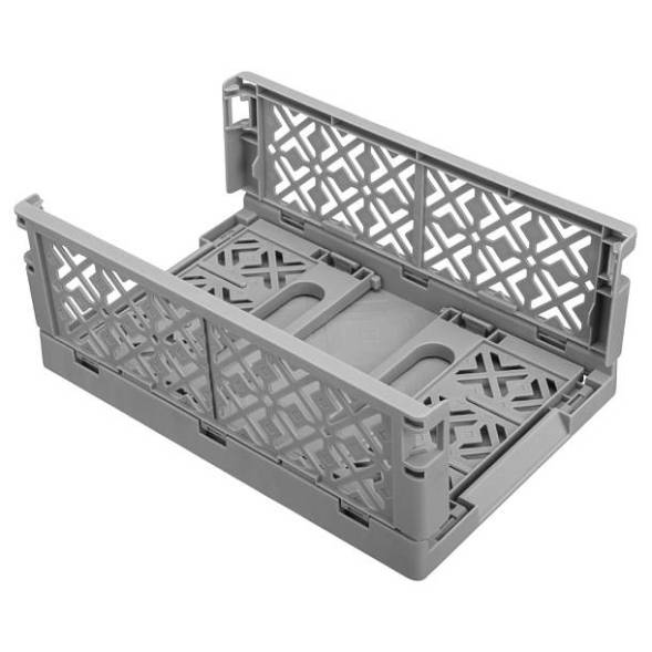 Ящик пластиковый складной ECONOVA Stocky L, 334х250х155 мм, 10.5 л, серый [434297311]