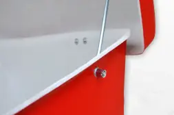 Ящик для песка и огнетушителя Boxsand объем 0,5 м3 с лопатой (секции 50/50)