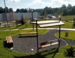 Навес со скамейкой «Модерн УНИ»