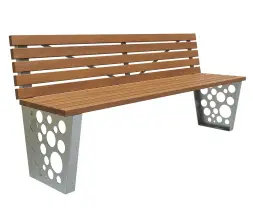 Скамейка стальная «Глобус» 1,8 м (сталь)