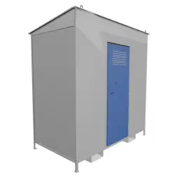Хранилище для газовых баллонов разборное ХГБ-01 2100x2200x1110 мм Светло-серый