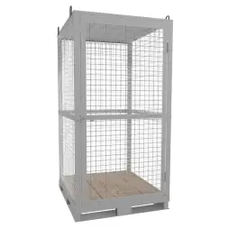 Клеть для 9-ти кислородных газовых баллонов КДР-01 2088x1000x800 мм Серый