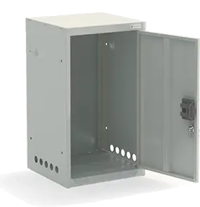 Шкаф для газовых баллонов ШГР 27-1-4(27л) 700x400x385 мм Светло-серый