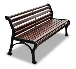 Скамейка чугунная «Ретро стиль» без подлокотников 3,0 м (3 опоры)